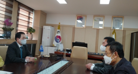 신임원장 완도군수 상견례