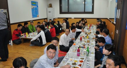 전남식품산업 활성화를 위한 식품산업연구센터 워크샵 회식 